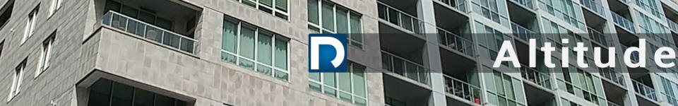 Condos in Luxury condo building Altitude in Downtown Montreal for sale